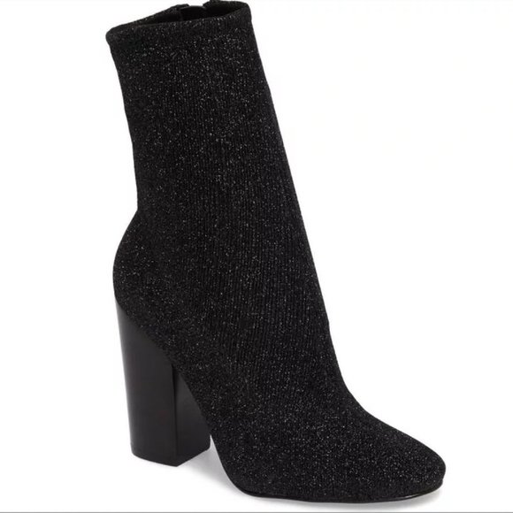 Kendall + Kylie Hailey Sock Booties Black - Picture 1 of 5